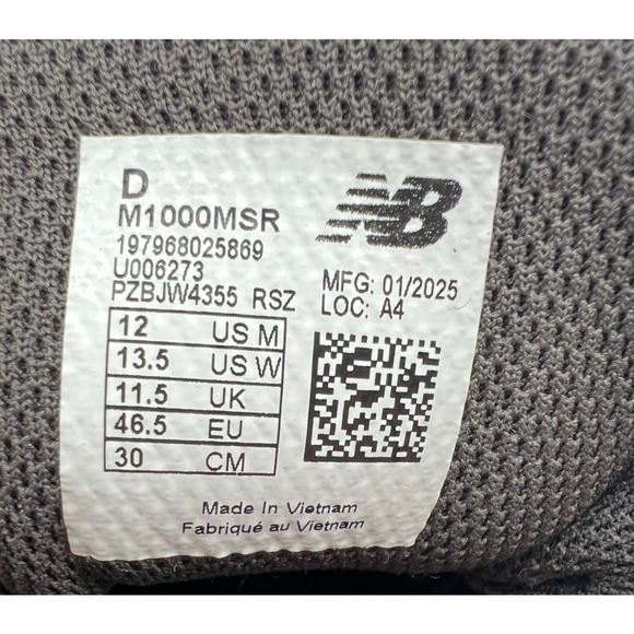 New Balance 1000 Red Black Men\'s Size 12 M1000MSR New. main image 10